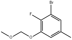 1-溴-2-氟-3-(甲氧基甲氧基)-5-甲基苯 结构式