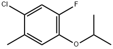 Benzene, 1-chloro-5-fluoro-2-methyl-4-(1-methylethoxy)- 结构式