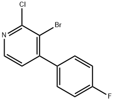 Pyridine, 3-bromo-2-chloro-4-(4-fluorophenyl)-|