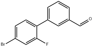 [1,1'-Biphenyl]-3-carboxaldehyde, 4'-bromo-2'-fluoro-,2764729-29-3,结构式