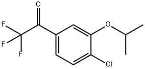 Ethanone, 1-[4-chloro-3-(1-methylethoxy)phenyl]-2,2,2-trifluoro-,2764729-76-0,结构式