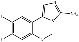 2-Thiazolamine, 5-(4,5-difluoro-2-methoxyphenyl)- Structure