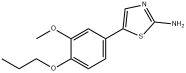 2-Thiazolamine, 5-(3-methoxy-4-propoxyphenyl)-,2764729-85-1,结构式