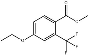 Benzoic acid, 4-ethoxy-2-(trifluoromethyl)-, methyl ester Struktur