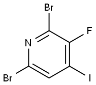 Pyridine, 2,6-dibromo-3-fluoro-4-iodo-|