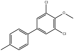 1,1'-Biphenyl, 3,5-dichloro-4-methoxy-4'-methyl- Structure