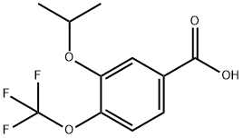 Benzoic acid, 3-(1-methylethoxy)-4-(trifluoromethoxy)- Structure