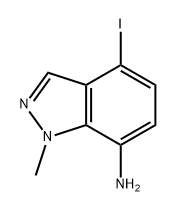 4-碘-1-甲基-1H-吲唑-7-胺, 2764886-35-1, 结构式