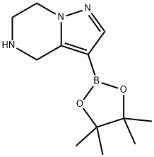 Pyrazolo[1,5-a]pyrazine, 4,5,6,7-tetrahydro-3-(4,4,5,5-tetramethyl-1,3,2-dioxaborolan-2-yl)- Structure