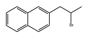 2-(2-溴丙基)萘 结构式