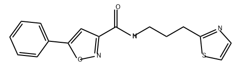 2765218-56-0 5-PHENYL-N-(3-(THIAZOL-2-YL)PROPYL)ISOXAZOLE-3-CARBOXAMIDE