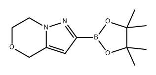 4H-Pyrazolo[5,1-c][1,4]oxazine, 6,7-dihydro-2-(4,4,5,5-tetramethyl-1,3,2-dioxaborolan-2-yl)- Structure