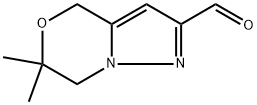 4H-Pyrazolo[5,1-c][1,4]oxazine-2-carboxaldehyde, 6,7-dihydro-6,6-dimethyl- Structure