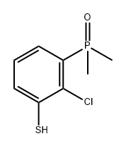 Benzenethiol, 2-chloro-3-(dimethylphosphinyl)- Structure