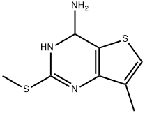 Thieno[3,2-d]pyrimidin-4-amine, 3,4-dihydro-7-methyl-2-(methylthio)- Struktur