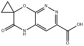 Spiro[cyclopropane-1,7'-[7H]pyridazino[3,4-b][1,4]oxazine]-3'-carboxylic acid, 5',6'-dihydro-6'-oxo- Structure