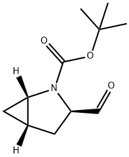 (1S,3R,5S)-3-甲酰基-2-氮杂双环[3.1.0]己烷-2-羧酸叔丁酯 结构式