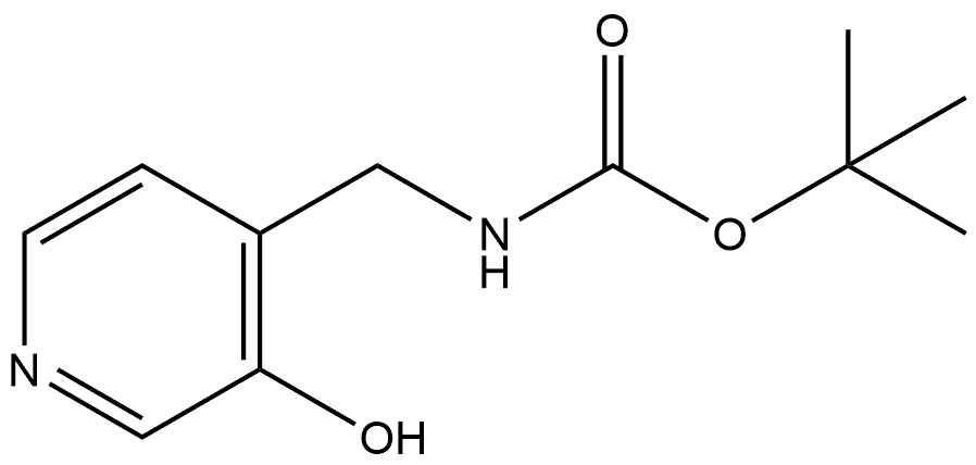 tert-Butyl ((3-hydroxypyridin-4-yl)methyl)carbamate Structure