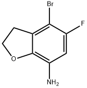 7-苯并呋喃胺,4-溴-5-氟-2,3-二氢, 2765668-22-0, 结构式
