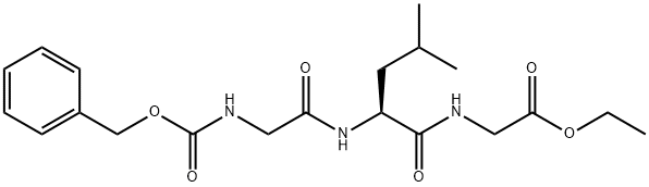 Glycine, N-[N-[N-[(phenylmethoxy)carbonyl]glycyl]-L-leucyl]-, ethyl ester (9CI) Struktur