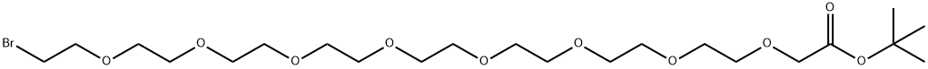 Br-PEG8-CH2-Boc Struktur