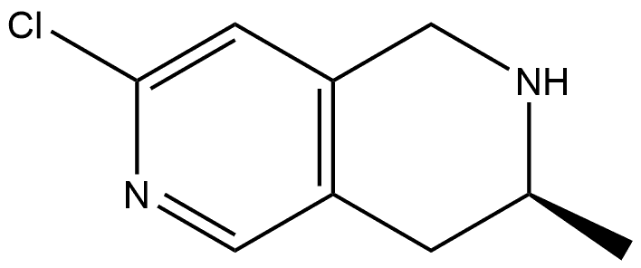(S)-7-Chloro-3-methyl-1,2,3,4-tetrahydro-2,6-naphthyridine Structure