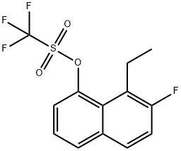 8-乙基-7-氟萘-1-基三氟甲磺酸盐,2766210-69-7,结构式