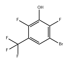 Phenol, 3-bromo-2,6-difluoro-5-(trifluoromethyl)- Struktur