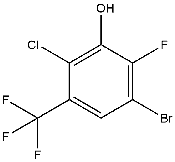 3-Bromo-6-chloro-2-fluoro-5-(trifluoromethyl)phenol Structure