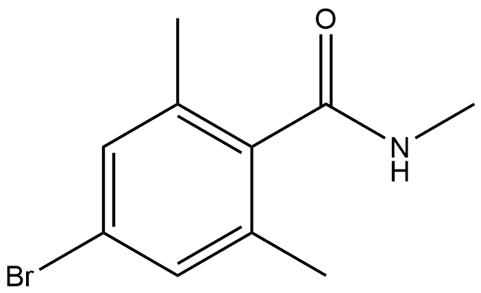 Benzamide, 4-bromo-N,2,6-trimethyl- Structure