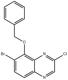 Quinoxaline, 7-bromo-2-chloro-8-(phenylmethoxy)- Structure