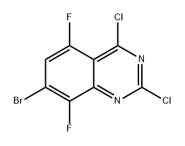 7-溴-2,4-二氯-5,8-二氟喹唑啉,2766628-97-9,结构式