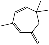 2,4-Cycloheptadien-1-one, 3,6,6-trimethyl- Struktur