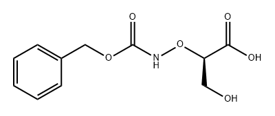 Propanoic acid, 3-hydroxy-2-[[[(phenylmethoxy)carbonyl]amino]oxy]-, (2R)- Structure