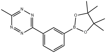 3-Methyl-6-[3-(4,4,5,5-tetramethyl-1,3,2-dioxaborolan-2-yl)phenyl]-1,2,4,5-tetrazine 结构式