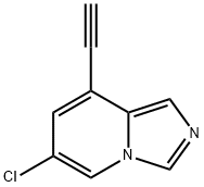 6-氯-8-乙炔基咪唑并[1,5-A]吡啶 结构式