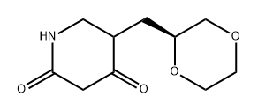 5-(((S)-1,4-二氧六环-2-基)甲基)哌啶-2,4-二酮,2767411-79-8,结构式