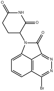 2,6-Piperidinedione, 3-(3-bromo-8-oxopyrrolo[4,3,2-de]phthalazin-7(8H)-yl)- Structure