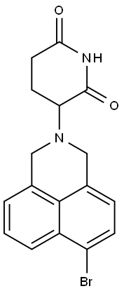 3-(6-Bromo-1H-benz[de]isoquinolin-2(3H)-yl)-2,6-piperidinedione Structure