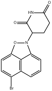 3-(6-Bromo-2H-naphth[1,8-cd]isoxazol-2-yl)-2,6-piperidinedione Structure
