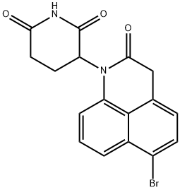 3-(6-Bromo-2,3-dihydro-2-oxo-1H-benzo[de]quinolin-1-yl)-2,6-piperidinedione Structure