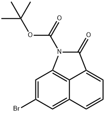 1,1-Dimethylethyl 7-bromo-2-oxobenz[cd]indole-1(2H)-carboxylate Struktur