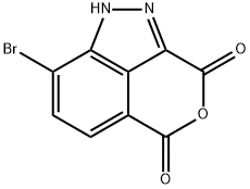 3H-Pyrano[3,4,5-cd]indazole-3,5(1H)-dione, 8-bromo- Structure