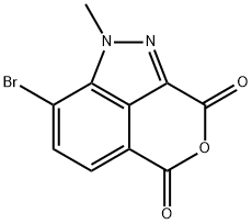 3H-Pyrano[3,4,5-cd]indazole-3,5(1H)-dione, 8-bromo-1-methyl- Structure