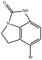 6-Bromo-4,5-dihydropyrrolo[1,2,3-cd]benzimidazol-2(1H)-one Structure