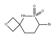 2-Oxa-6-thia-5-azaspiro[3.5]nonane, 7-bromo-, 6,6-dioxide Structure