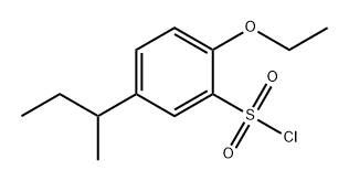 Benzenesulfonyl chloride, 2-ethoxy-5-(1-methylpropyl)- Structure