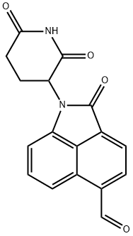 1-(2,6-Dioxo-3-piperidinyl)-1,2-dihydro-2-oxobenz[cd]indole-5-carboxaldehyde Structure