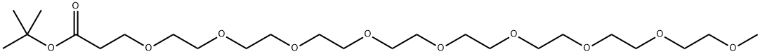 tert-butyl 2,5,8,11,14,17,20,23,26-nonaoxanonacosan- 29-oate,2768015-30-9,结构式