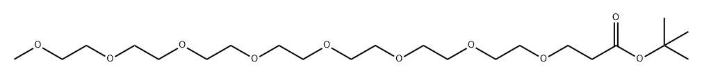 4,7,10,13,16,19,22,25-Octaoxahexacosanoic acid, 1,1-dimethylethyl ester 结构式